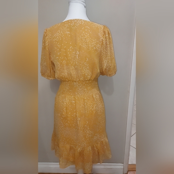 Mustard color XS EXPRESS SHORT DRESS - Picture 7 of 12